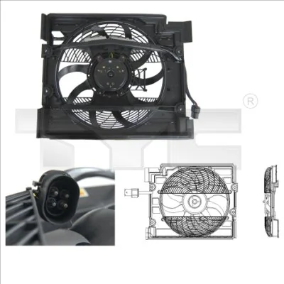 Ventilateur, refroidissement du moteur TYC 803-0006