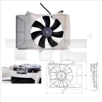 Ventilateur, refroidissement du moteur TYC 836-0011