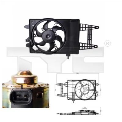 Ventilateur, refroidissement du moteur TYC 809-0004