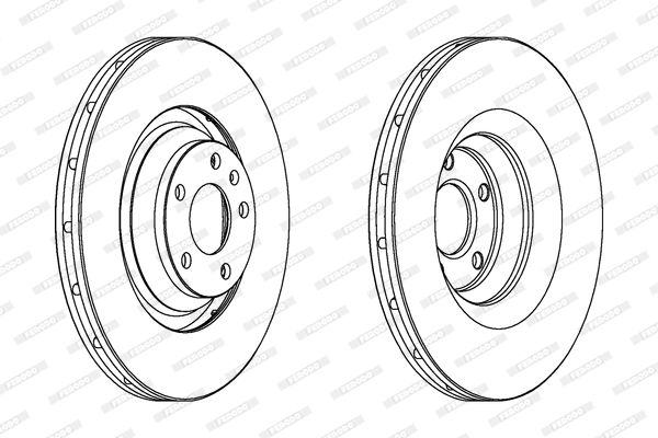 Disque de frein FERODO DDF1238C-1