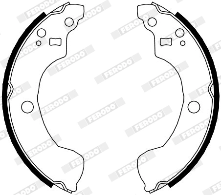 Jeu de mâchoires de frein FERODO FSB4106