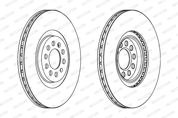 Disque de frein FERODO DDF1118C