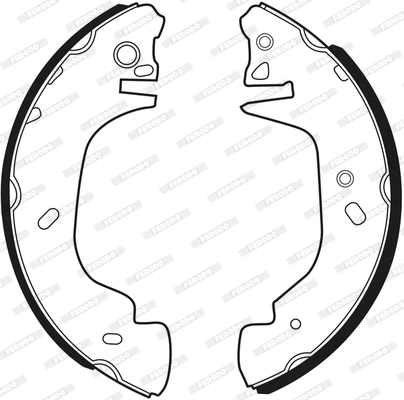 Jeu de mâchoires de frein FERODO FSB542