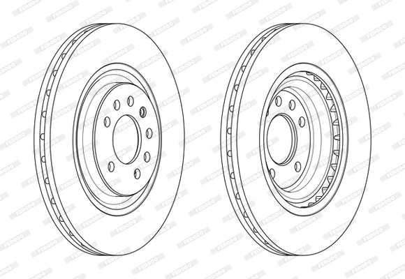 Disque de frein FERODO DDF2595C-1