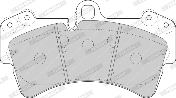 Kit de plaquettes de frein, frein à disque FERODO FDB1626