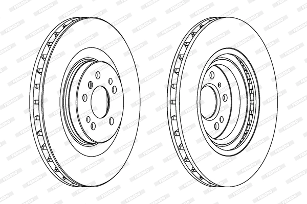 Disque de frein FERODO DDF1532C-1