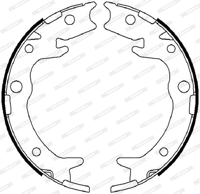 Brake Shoe Set, parking brake 2