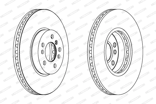 Disque de frein FERODO DDF1256C-1