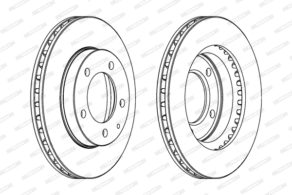Disque de frein FERODO DDF496C