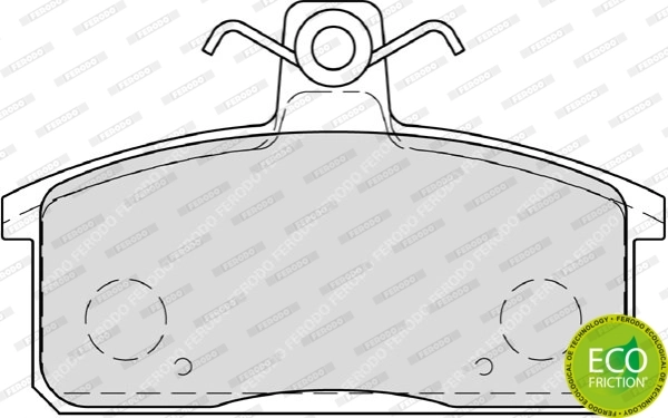 Kit de plaquettes de frein, frein à disque FERODO FDB4226