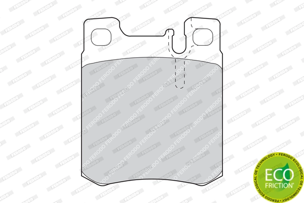 Kit de plaquettes de frein, frein à disque FERODO FDB799