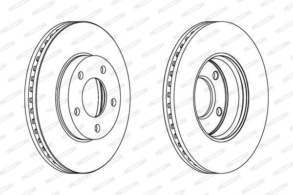Disque de frein FERODO DDF1209C