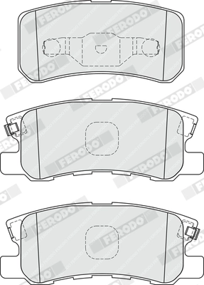 Kit de plaquettes de frein, frein à disque FERODO FDB1992