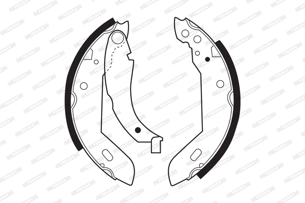 Jeu de mâchoires de frein FERODO FSB183