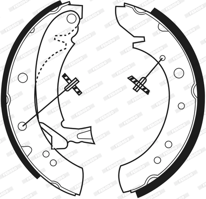 Jeu de mâchoires de frein FERODO FSB513