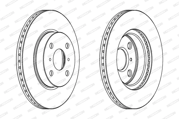 Disque de frein FERODO DDF1710C