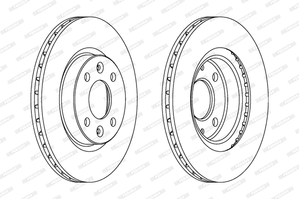 Disque de frein FERODO DDF1096C