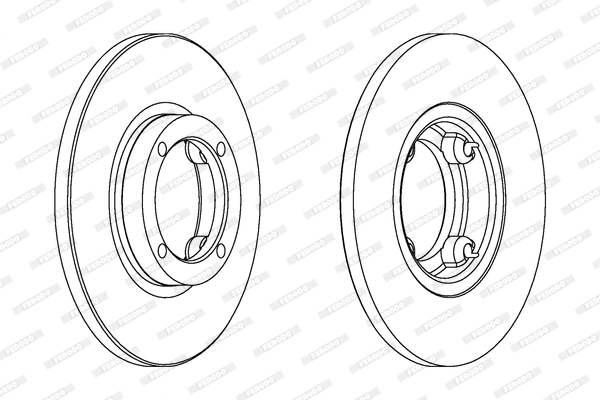 Disque de frein FERODO DDF1076C