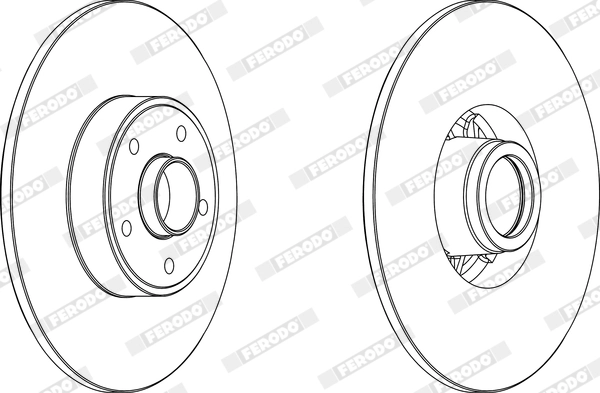 Disque de frein FERODO DDF1386C-1