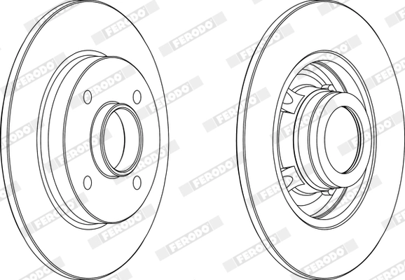 Disque de frein FERODO DDF1523C-1