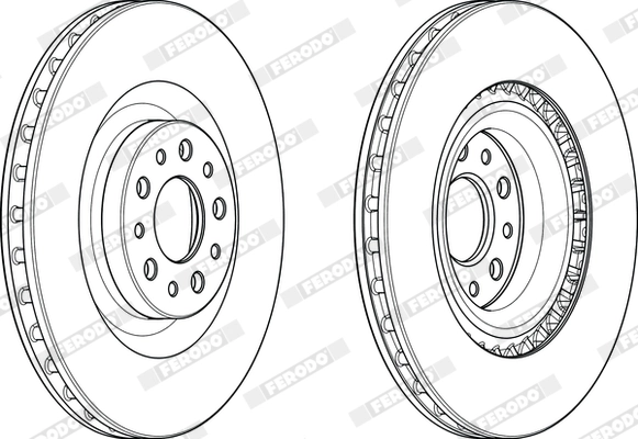Disque de frein FERODO DDF2289C