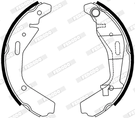 Jeu de mâchoires de frein FERODO FSB4007