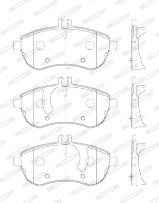 Kit de plaquettes de frein, frein à disque FERODO FDB1978