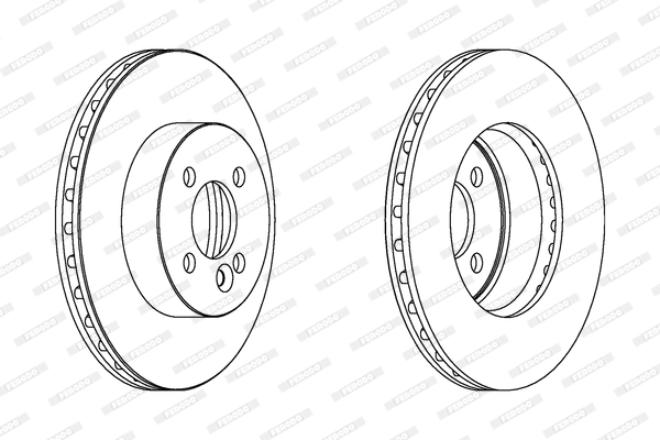Disque de frein FERODO DDF1617C