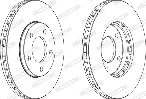 Disque de frein FERODO DDF366