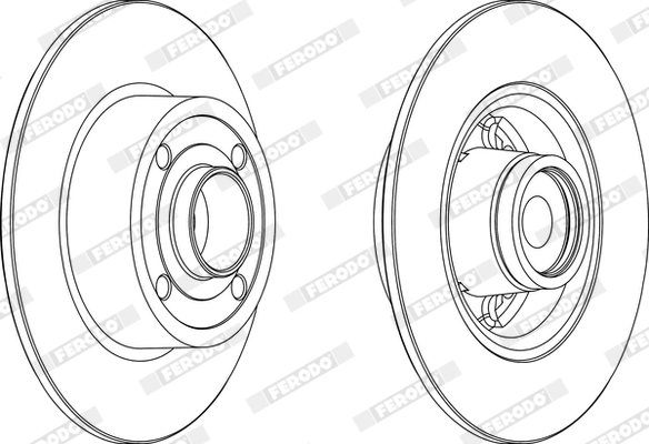 Disque de frein FERODO DDF1571-1