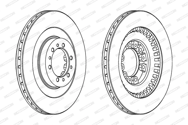 Disque de frein FERODO DDF1212