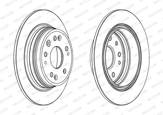 Disque de frein FERODO DDF1933