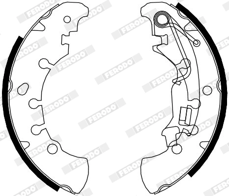 Jeu de mâchoires de frein FERODO FSB4076