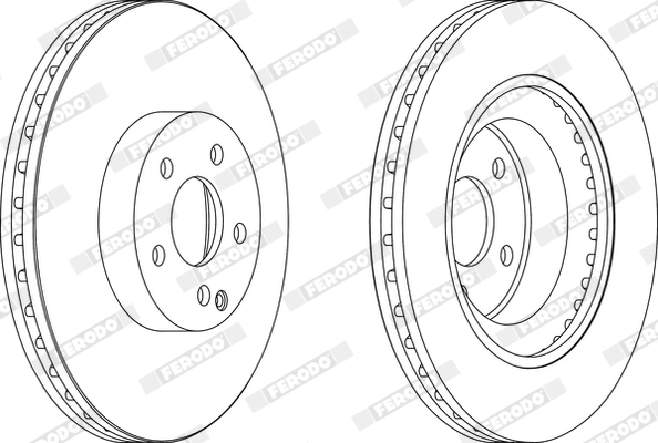 Disque de frein FERODO DDF1595C-1