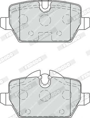 Kit de plaquettes de frein, frein à disque FERODO FDB1806