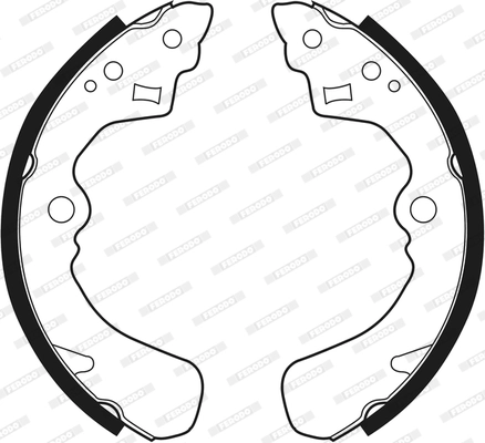 Jeu de mâchoires de frein FERODO FSB341