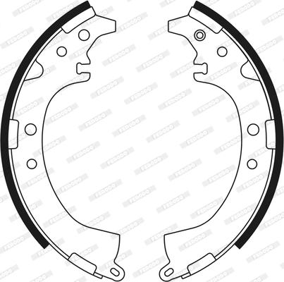 Jeu de mâchoires de frein FERODO FSB564