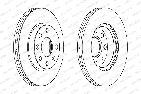 Disque de frein FERODO DDF1130C