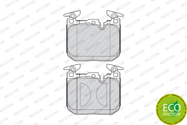 Kit de plaquettes de frein, frein à disque FERODO FDB4662