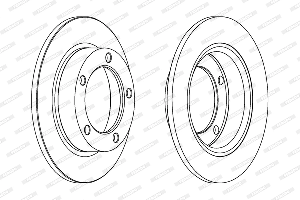 Disque de frein FERODO DDF092