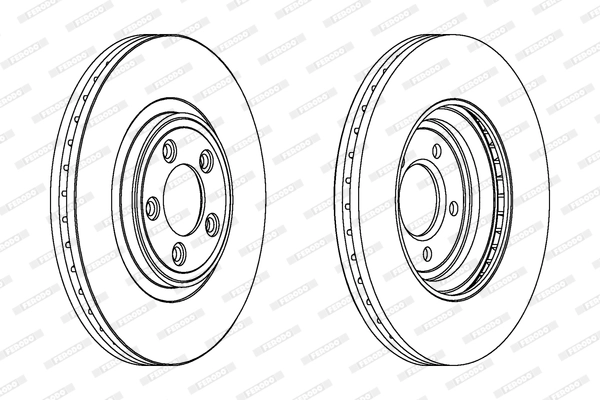 Disque de frein FERODO DDF1702C-1