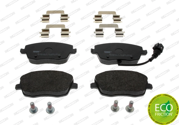 Kit de plaquettes de frein, frein à disque FERODO FDB1662