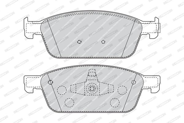 Kit de plaquettes de frein, frein à disque FERODO FDB4416