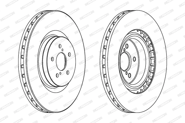 Disque de frein FERODO DDF1748C-1