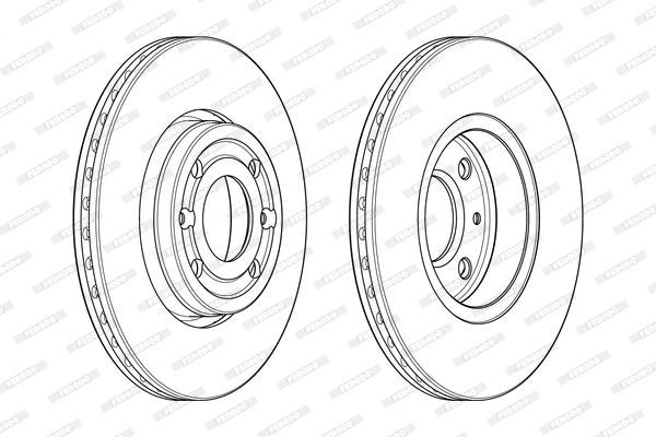 Disque de frein FERODO DDF1977C