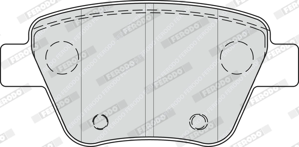 Kit de plaquettes de frein, frein à disque FERODO FDB4316