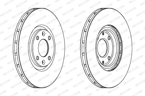 Disque de frein FERODO DDF1676C
