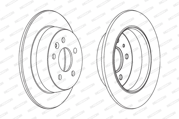 Disque de frein FERODO DDF861