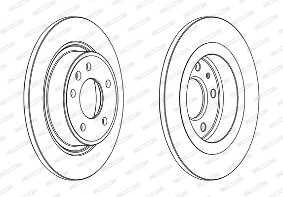 Disque de frein FERODO DDF1871C