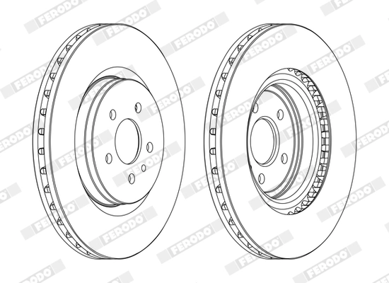 Disque de frein FERODO DDF1001C